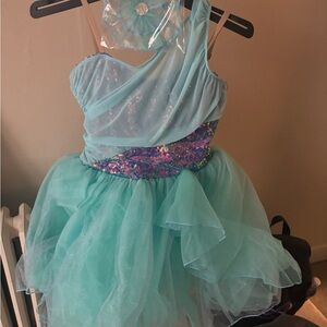 Aqua and Purple Kids Costume